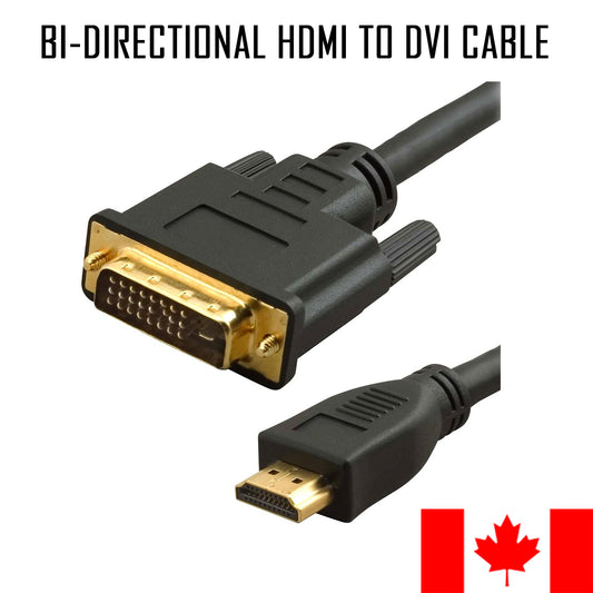 HDMI to DVI Cable DVI-D 24+1 Male to HDMI Male High speed adapter cable support 1080P Full HD Bi-directional DVI to HDMI