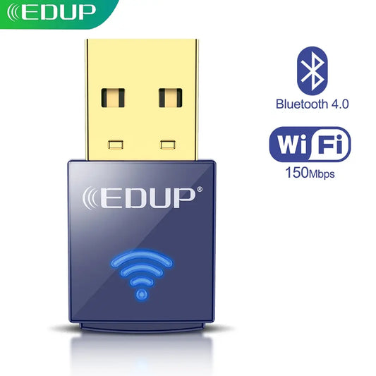 EDUP Mini WiFi Adapter 150Mbps WiFi Wireless Network Card Bluetooth4.0