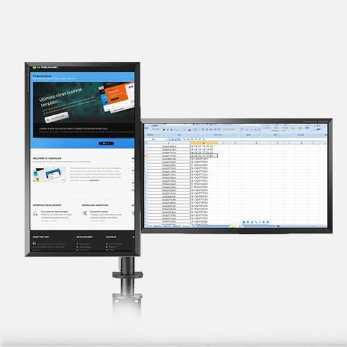 Full Motion Dual Monitor Desk Mount for 13